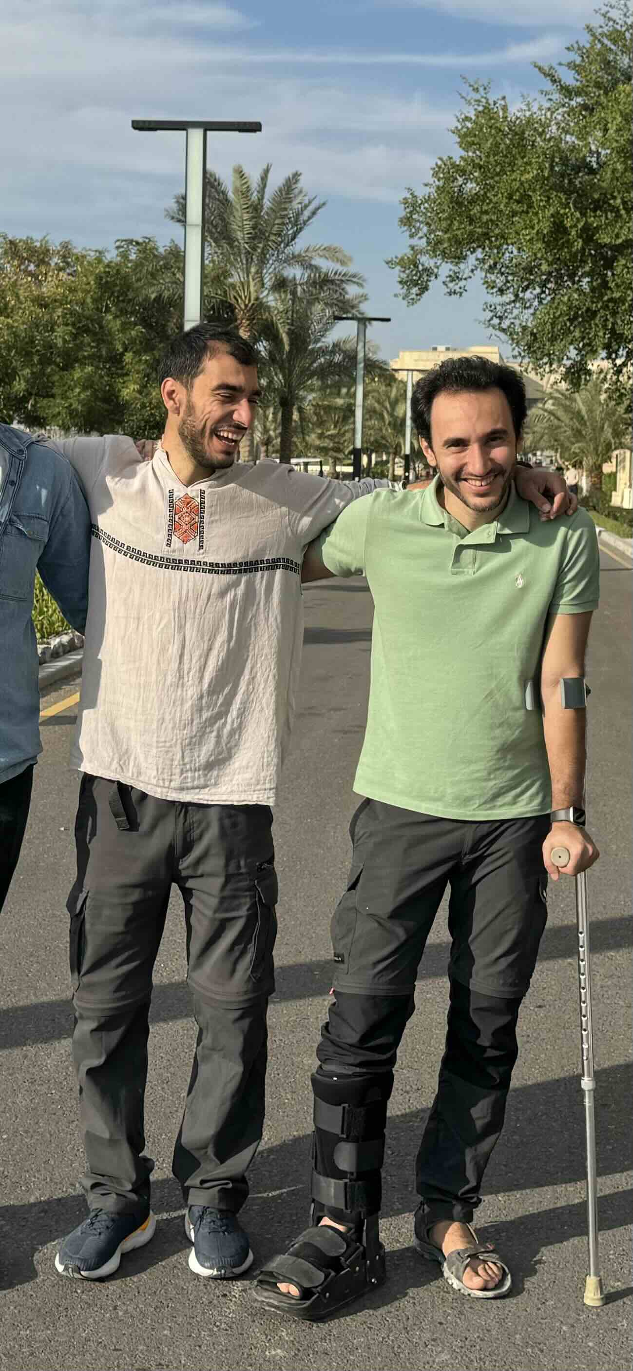 Murtadha and Mujtaba at the American University in Baghdad